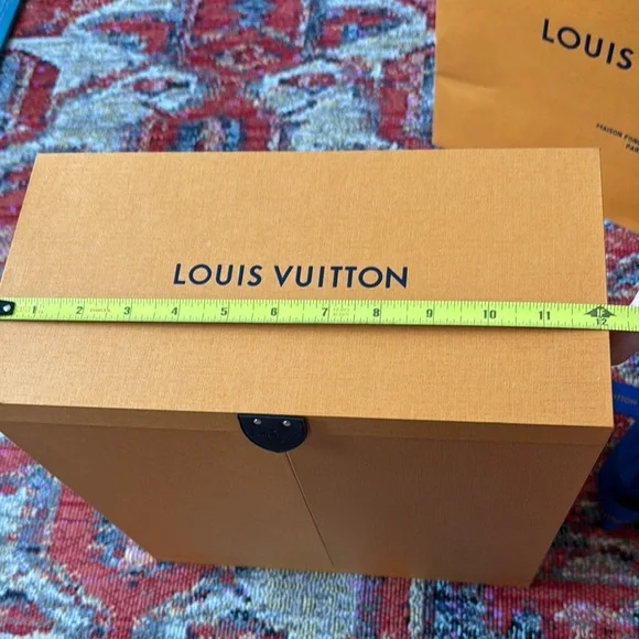 Unique LV Chest Magnetic Box with Blue Ribbon, Shopping Bag and Certific… - Picture 10 of 12